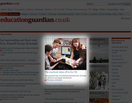 Yearbooks in the Education Guardian