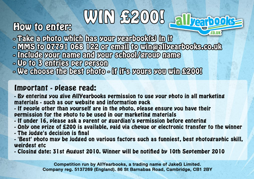 Yearbook competition instructions