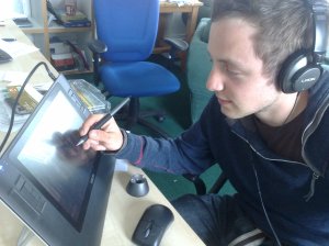 Tom creating a yearbook Tom creating a yearbook